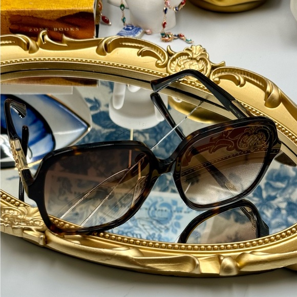 🆕 GUCCI 🧿NWOT GG1189003 Havana Oversized Rectangular Acetate Sunglasses - Picture 7 of 16